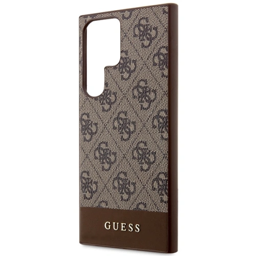 Kup Etui Guess GUHCS24LG4GLBR Samsung Galaxy S24 Ultra hardcase 4G Stripe Collection hnědý/brown - GUE3263 - {ean13} - Sklep Home Screen