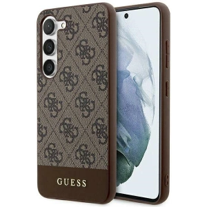 Kup Etui Guess GUHCS24MG4GLBR Samsung Galaxy S24+ Plus hardcase 4G Stripe Collection brązowy/brown - GUE3264 - {ean13} - Sklep Home Screen