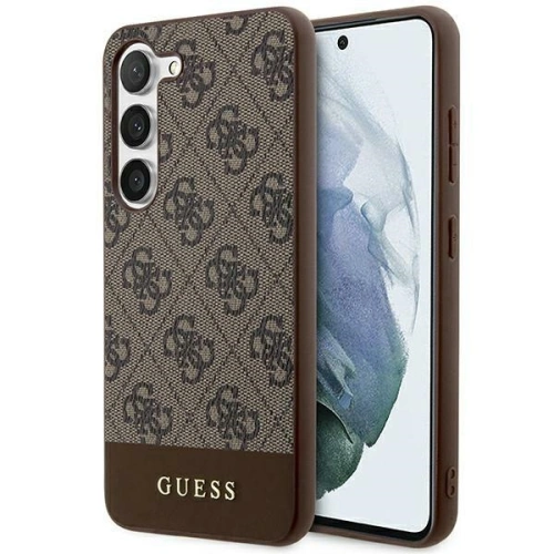 Kup Etui Guess GUHCS24MG4GLBR Samsung Galaxy S24+ Plus hardcase 4G Stripe Collection brązowy/brown - GUE3264 - {ean13} - Sklep Home Screen