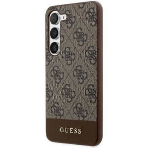 Kup Etui Guess GUHCS24MG4GLBR Samsung Galaxy S24+ Plus hardcase 4G Stripe Collection brązowy/brown - GUE3264 - {ean13} - Sklep Home Screen