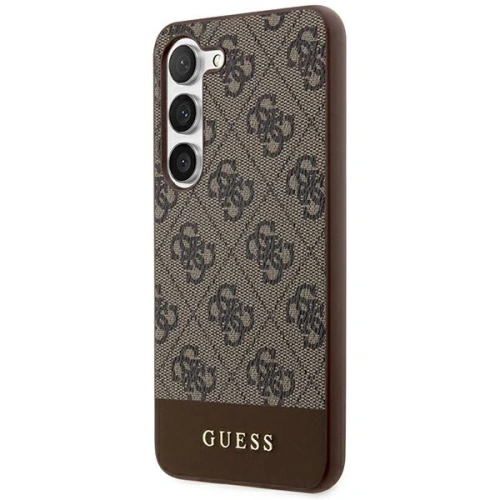 Kup Etui Guess GUHCS24MG4GLBR Samsung Galaxy S24+ Plus hardcase 4G Stripe Collection brązowy/brown - GUE3264 - {ean13} - Sklep Home Screen