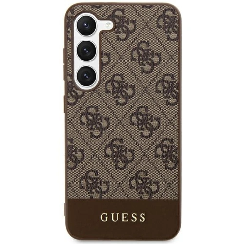Kup Etui Guess GUHCS24MG4GLBR Samsung Galaxy S24+ Plus hardcase 4G Stripe Collection brązowy/brown - GUE3264 - {ean13} - Sklep Home Screen