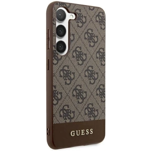 Kup Etui Guess GUHCS24MG4GLBR Samsung Galaxy S24+ Plus hardcase 4G Stripe Collection brązowy/brown - GUE3264 - {ean13} - Sklep Home Screen