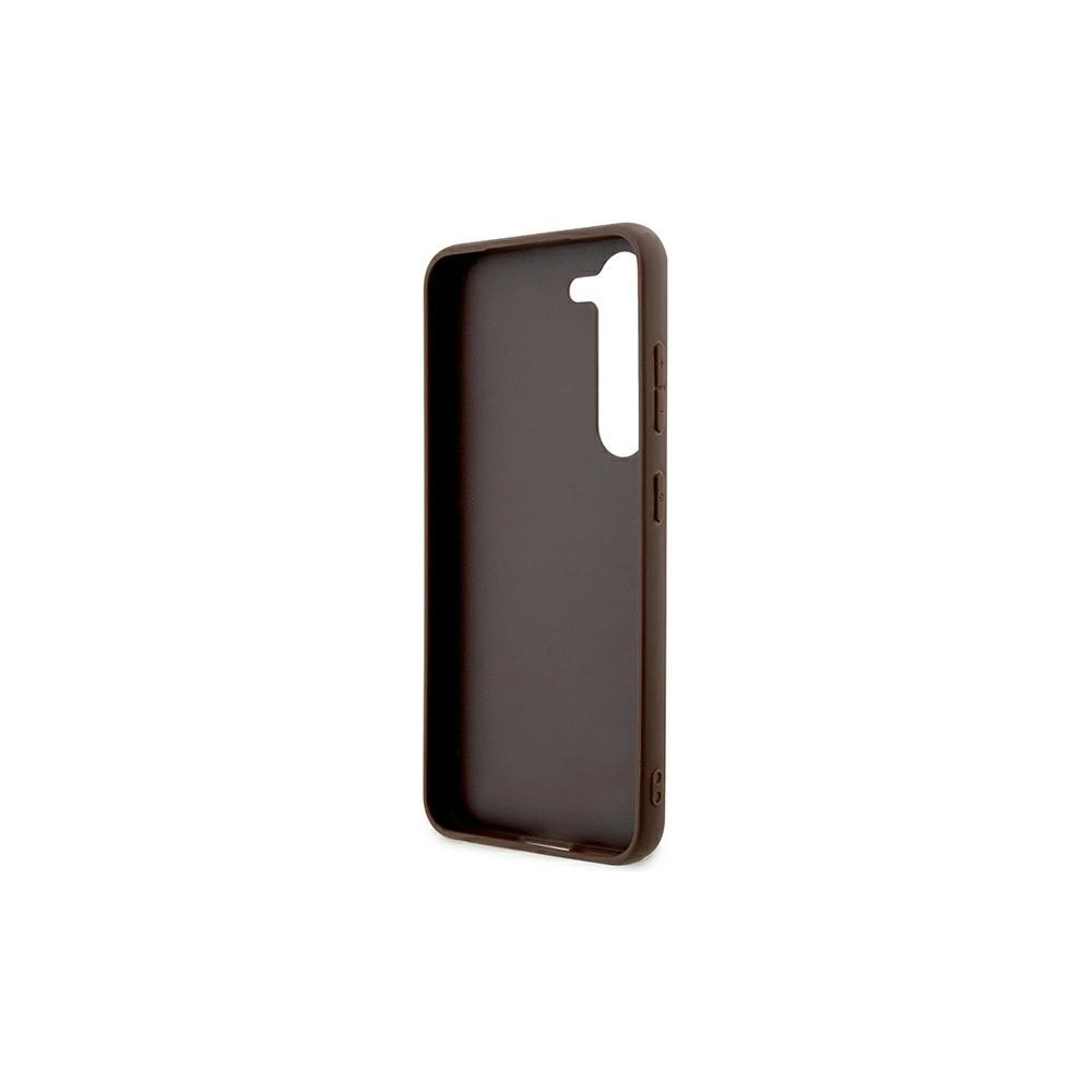 Etui Guess GUHCS24MG4GLBR Samsung Galaxy S24+ Plus hardcase 4G Stripe Collection brązowy/brown