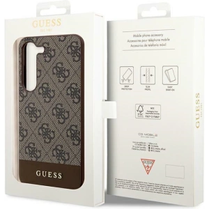 Kup Etui Guess GUHCS24MG4GLBR Samsung Galaxy S24+ Plus hardcase 4G Stripe Collection brązowy/brown - GUE3264 - {ean13} - Sklep Home Screen