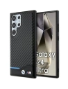 Etui BMW BMHCS24L22NBCK Samsung Galaxy S24 Ultra Kožené Carbon černé/black