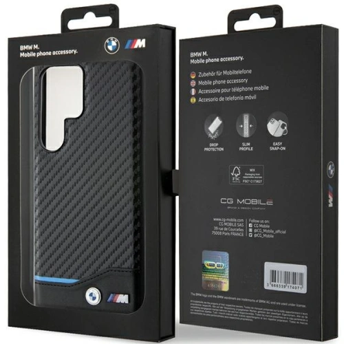 Kup Etui BMW BMHCS24L22NBCK Samsung Galaxy S24 Ultra Kožené Carbon černé/black - BMW595 - {ean13} - Sklep Home Screen
