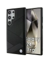 BMW BMHCS24L23RCGPK Samsung Galaxy S24 Ultra hardcase Signature Leather Crossing Lines Pattern black