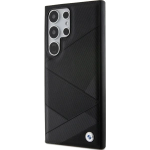 Kup Etui BMW BMHCS24L23RCGPK Samsung Galaxy S24 Ultra hardcase Signature Leather Crossing Lines Pattern černá/black - BMW596 - {ean13} - Sklep Home Screen