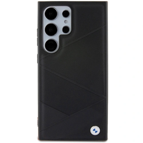 Buy BMW BMHCS24L23RCGPK Samsung Galaxy S24 Ultra hardcase Signature Leather Crossing Lines Pattern black - BMW596 - {ean13} - Home Screen Store Europe