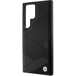 Kup Etui BMW BMHCS24L23RCGPK Samsung Galaxy S24 Ultra hardcase Signature Leather Crossing Lines Pattern černá/black - BMW596 - {ean13} - Sklep Home Screen