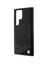 Buy BMW BMHCS24L23RCGPK Samsung Galaxy S24 Ultra hardcase Signature Leather Crossing Lines Pattern black - BMW596 - {ean13} - Home Screen Store Europe