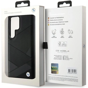 Kup Etui BMW BMHCS24L23RCGPK Samsung Galaxy S24 Ultra hardcase Signature Leather Crossing Lines Pattern černá/black - BMW596 - {ean13} - Sklep Home Screen