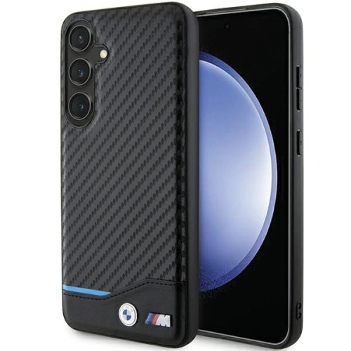Kup Etui BMW BMHCS24M22NBCK Samsung Galaxy S24+ Plus bőr szénfekete/black - BMW597 - {ean13} - Sklep Home Screen