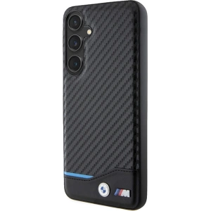 Kup Etui BMW BMHCS24M22NBCK Samsung Galaxy S24+ Plus Leather Carbon czarny/black - BMW597 - {ean13} - Sklep Home Screen