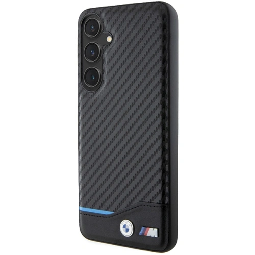 Kup Etui BMW BMHCS24M22NBCK Samsung Galaxy S24+ Plus bőr szénfekete/black - BMW597 - {ean13} - Sklep Home Screen