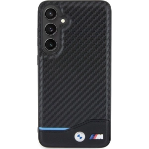 Kup Etui BMW BMHCS24M22NBCK Samsung Galaxy S24+ Plus Leather Carbon czarny/black - BMW597 - {ean13} - Sklep Home Screen