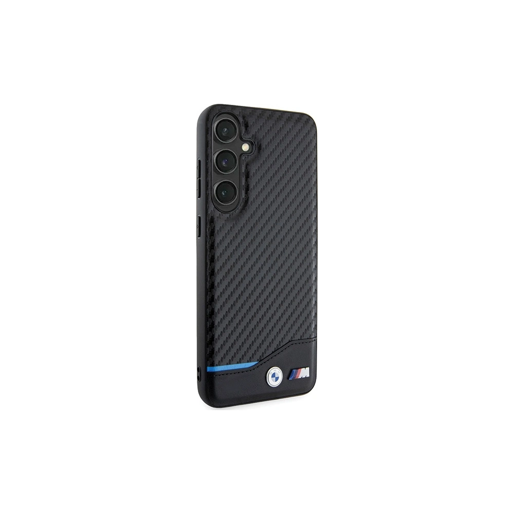 Etui BMW BMHCS24M22NBCK Samsung Galaxy S24+ Plus Leather Carbon czarny/black