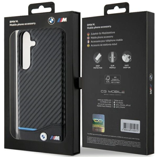 Kup Etui BMW BMHCS24M22NBCK Samsung Galaxy S24+ Plus bőr szénfekete/black - BMW597 - {ean13} - Sklep Home Screen