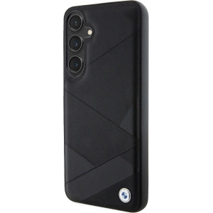 Kup Etui BMW BMHCS24M23RCGPK Samsung Galaxy S24+ Plus hardcase Signature Leather Crossing Lines Pattern czarny/black - BMW598 - {ean13} - Sklep Home Screen