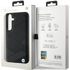 Kup Etui BMW BMHCS24M23RCGPK Samsung Galaxy S24+ Plus hardcase Signature Leather Crossing Lines Pattern černý/black - BMW598 - {ean13} - Sklep Home Screen