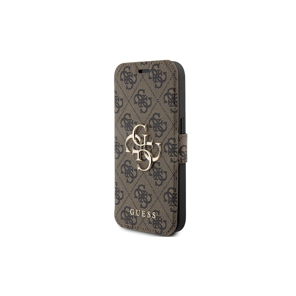 Etui Guess GUBKP15L4GMGBR Apple iPhone 15 Pro book 4G Metal Logo brązowy/brown