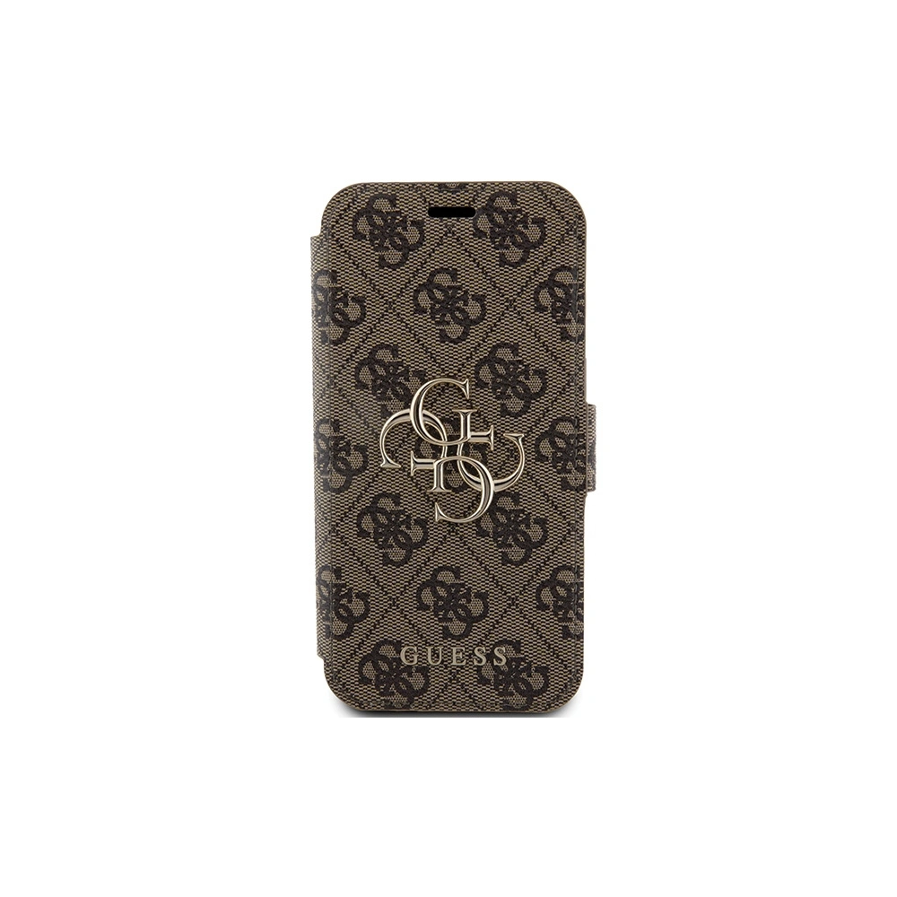 Etui Guess GUBKP15L4GMGBR Apple iPhone 15 Pro book 4G Metal Logo brązowy/brown