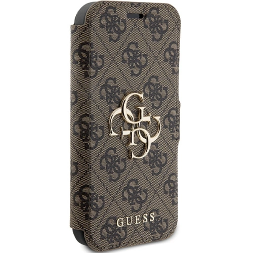Kup Etui Guess GUBKP15L4GMGBR Apple iPhone 15 Pro könyv 4G Fém Logo barna/brown - GUE3265 - {ean13} - Sklep Home Screen