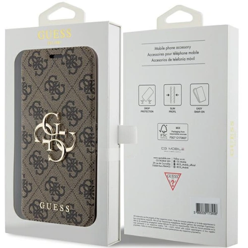 Kup Case Guess GUBKP15L4GMGBR Apple iPhone 15 Pro Buch 4G Metall-Logo braun/brown - GUE3265 - {ean13} - Sklep Home Screen