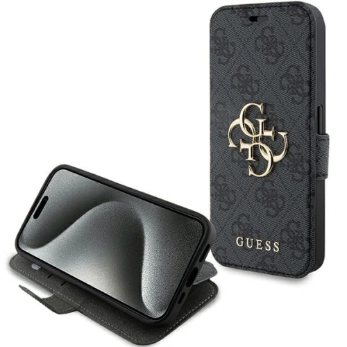 Kup Etui Guess GUBKP15L4GMGGR Apple iPhone 15 Pro book 4G Metal Logo šedá/grey - GUE3266 - {ean13} - Sklep Home Screen