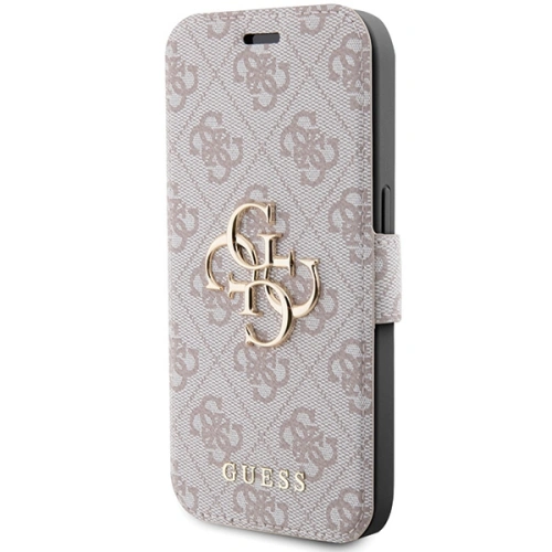Kup Etui Guess GUBKP15L4GMGPI Apple iPhone 15 Pro könyv 4G Fém Logo rózsaszín/pink - GUE3267 - {ean13} - Sklep Home Screen