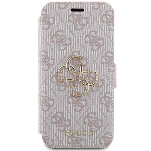 Kup Etui Guess GUBKP15L4GMGPI Apple iPhone 15 Pro könyv 4G Fém Logo rózsaszín/pink - GUE3267 - {ean13} - Sklep Home Screen