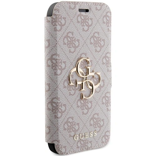 Kup Etui Guess GUBKP15L4GMGPI Apple iPhone 15 Pro könyv 4G Fém Logo rózsaszín/pink - GUE3267 - {ean13} - Sklep Home Screen