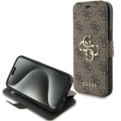 Kup Etui Guess GUBKP15S4GMGBR Apple iPhone 15 / 14 / 13 book 4G Metal Logo marron/brown - GUE3268 - {ean13} - Sklep Home Screen