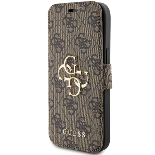 Buy Guess GUBKP15S4GMGBR Apple iPhone 15 / 14 / 13 book 4G Metal Logo brown - GUE3268 - {ean13} - Home Screen Store Europe