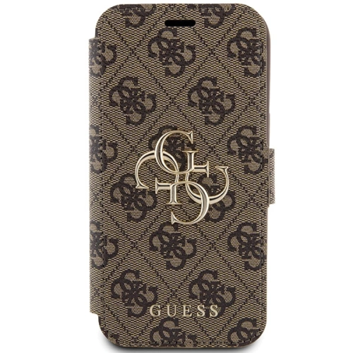Buy Guess GUBKP15S4GMGBR Apple iPhone 15 / 14 / 13 book 4G Metal Logo brown - GUE3268 - {ean13} - Home Screen Store Europe
