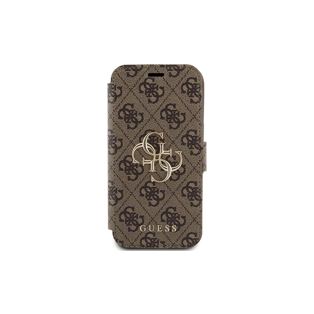 Etui Guess GUBKP15S4GMGBR Apple iPhone 15 / 14 / 13 book 4G Metal Logo brązowy/brown