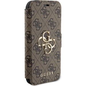 Kup Etui Guess GUBKP15S4GMGBR Apple iPhone 15 / 14 / 13 kniha 4G Metal Logo hnědý/brown - GUE3268 - {ean13} - Sklep Home Screen