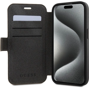 Buy Guess GUBKP15S4GMGBR Apple iPhone 15 / 14 / 13 book 4G Metal Logo brown - GUE3268 - {ean13} - Home Screen Store Europe