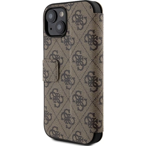 Buy Guess GUBKP15S4GMGBR Apple iPhone 15 / 14 / 13 book 4G Metal Logo brown - GUE3268 - {ean13} - Home Screen Store Europe