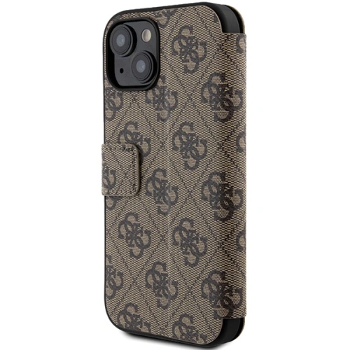 Buy Guess GUBKP15S4GMGBR Apple iPhone 15 / 14 / 13 book 4G Metal Logo brown - GUE3268 - {ean13} - Home Screen Store Europe
