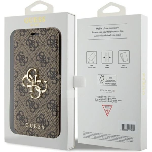 Buy Guess GUBKP15S4GMGBR Apple iPhone 15 / 14 / 13 book 4G Metal Logo brown - GUE3268 - {ean13} - Home Screen Store Europe