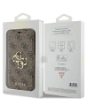 Buy Guess GUBKP15S4GMGBR Apple iPhone 15 / 14 / 13 book 4G Metal Logo brown - GUE3268 - {ean13} - Home Screen Store Europe