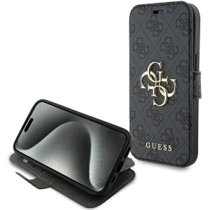 Kup Etui Guess GUBKP15S4GMGGR Apple iPhone 15 / 14 / 13 book 4G Metal Logo šedá/grey - GUE3269 - {ean13} - Sklep Home Screen