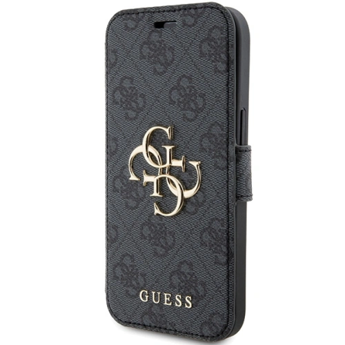 Kup Case Guess GUBKP15S4GMGGR Apple iPhone 15 / 14 / 13 Buch 4G Metall-Logo grau/grey - GUE3269 - {ean13} - Sklep Home Screen