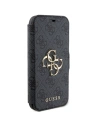 Kup Case Guess GUBKP15S4GMGGR Apple iPhone 15 / 14 / 13 Buch 4G Metall-Logo grau/grey - GUE3269 - {ean13} - Sklep Home Screen