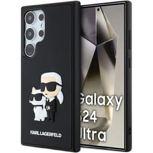 Buy Karl Lagerfeld KLHCS24L3DRKCNK Samsung Galaxy S24 Ultra hardcase 3D Rubber Karl&Choupette black - KLD1868 - {ean13} - Home Screen Store Europe