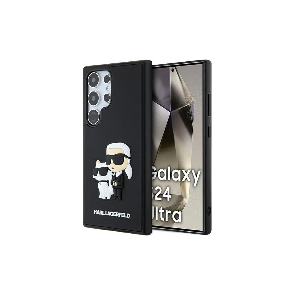Etui Karl Lagerfeld KLHCS24L3DRKCNK Samsung Galaxy S24 Ultra hardcase 3D Rubber Karl&Choupette czarny/black