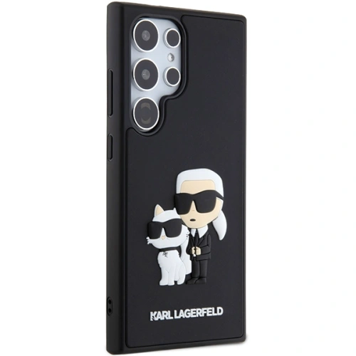 Buy Karl Lagerfeld KLHCS24L3DRKCNK Samsung Galaxy S24 Ultra hardcase 3D Rubber Karl&Choupette black - KLD1868 - {ean13} - Home Screen Store Europe