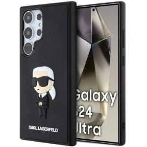 Buy Karl Lagerfeld KLHCS24L3DRKINK Samsung Galaxy S24 Ultra hardcase 3D Rubber Ikonik black - KLD1869 - {ean13} - Home Screen Store Europe